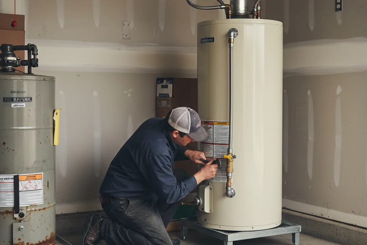 Water heater and shutoff valve replacement in Forked River
